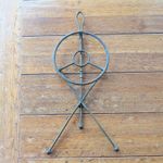 Antique - Folding Campaign Table Trivet - Bronze - Rare Cooking Accessory