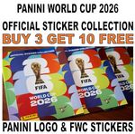 PANINI WORLD CUP 2026 STICKER COLLECTION - PANINI LOGO & FWC FREE UK POSTAGE