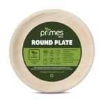 Disposable Bamboo Plates Round Palm Leaf Biodegradable Eco Friendly