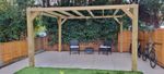 Heavy Duty Wooden BOX PERGOLA Timber Garden Patio gazebos
