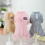 Pet Dog Warm Coat Fleece Furs Jumper Winter Cat Clothes Puppy Vest Jumpsuit Pj's