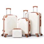 Karl home Suitcase Set of 5, ABS Hardside, (12/16/20/24/28) Lightweight