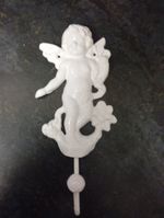  Angel Cherubs Coat Holder Hanger , 9" 