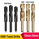 HSS Blacksmith Drill Bit 12-35mm HSS-Co Cobalt Reduced Shank Drills Steel Metal