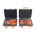 3 Piece 1000V Insulated Pliers Set + 7PC Screwdriver Set Electricians VDE Hybrid