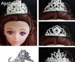 5pcs/lot Plastic Crown Tiara Headwear Hair Accessories For 11.5in Doll 1/6 BJD
