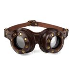 Steampunk Goggles Retro Goggles with Leather Strap Industrial for Cosplayers