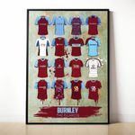 Burnley Painted Shirt Framed Print