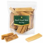 1Kg Beef Headskin for Dog Chews 100% Natural Beef Treats for Dog Snacks