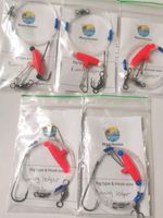 5x Running ledger sea fishing rigs 3/0 - Good for bass, flatties&smoothounds etc