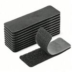60Pcs Self Adhesive Hook Loop Strip Tape Heavy Duty Self Adhesive Sticky Tape UK