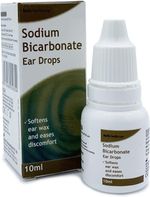 Sodium Bicarbonate Ear Drops 10ml - Softens Hard Ear Wax - Brand May Vary