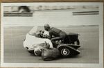 UNKNOWN     - MOTORCYCLE RACERS - VINTAGE  PHOTO