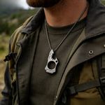 TC4 Titanium Alloy EDC Shark Pendant Multi Function Tool CNC Crafted - Customize