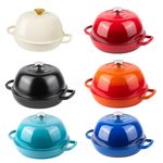 Enamelled Cast Iron Dutch Oven Bread Pot 26cm (5.6L) with Lid