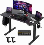 Electric Height Adjustable Standing Desk 48 x 24 Black LED Display Panel