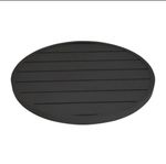 Bolero Aluminium Round Table Top in black - Durable, Corrosion Resistant - 580mm