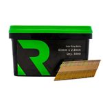 RIKA 63 x 2.8mm Collated Nails Galvanised Ring 34 Deg. 3000pk (No Fuel) 1st Fix