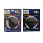 EBC Organic FRONT & REAR Brake Pads Fits YAMAHA N MAX 125 GPD125 2015 - 2023