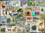 WILD ANIMALS 500 ALL DIFFERENT STAMPS COLLECTION NATURE      13/9/26