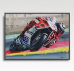 JORGE LORENZO MotoGP A3 print from painting by Greg Tillett poster art