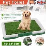 Dog Potty Training Grass Mat Indoor Toilet Pad Puppy Loo Tray Large Restroom UK