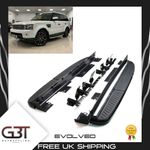 SIDE STEPS RUNNING BOARDS FITS RANGE ROVER SPORT FOR L320 2005-13 ALL BLACK UK