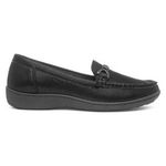 Softlites Womens Shoes Black Adults Ladies Loafer Slip On Cushioned SIZE