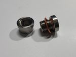 O2 Oxygen Sensor Port 12mm with M12 x 1.25mm Plug Weld-in Stainless Steel