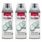 Plastikote Clear Sealer Spray 400ml Gloss Matt Satin UV Weather Paint 