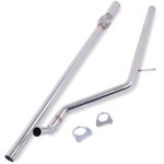 EXHAUST CENTRE SECTION PIPE STAINLESS STEEL FOR FIAT 500 1.2 8V 2009-2013