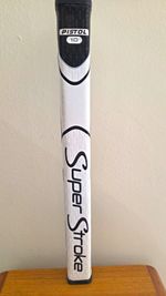 SuperStroke Pistol 1.0 Putter Golf Club Grip Rubber White/Black