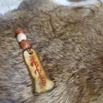 Bone Rune Amulet for Good Luck Hand Carved Norse Talisman Viking Necklace Norse