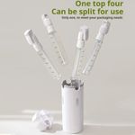 Travel Toiletry Set, Refillable 40ml Liquid Bottles 4 in 1 Travel Pump Dispenser