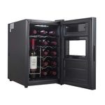 Cookology Thermoelectric Wine Cooler 15 Bottle Fridge Low Noise - Black CWTE15BK