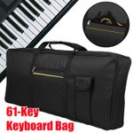 61-Key Keyboard Bag Portable Electronic Piano Cover Case For YAMAHA CASIO Black