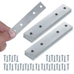 Galvanised Steel Flat Metal Brackets Joining Mending Plates for Repairing Wood