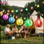 15- 150M Festoon Outdoor String Lights Mains Powered RGB LED Bulbs Garden Lights
