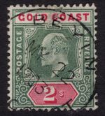 GOLD COAST 1902 2s, SG 45, FINE BEYIN 1903 CDS, CAT. £55