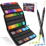 Laconile 72 Dual Tip Brush Pens Art Markers for Artists