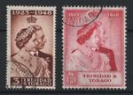 Trinidad & Tobago 1948 Silver Wedding set fu sg259-60