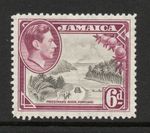 Jamaica 1938-52 6d Grey & purple perf 12½ SG 128 Mnh. (R1908)