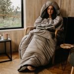 SnoozeFest wearable pod sleeping bag. Zips arms, feet. Soft cotton inner. New.