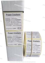 Prawn Cracker Allergy Labels, Allergen Warning Stickers 500 or 1000 on a roll
