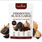 Everwell Fermented Black Garlic 180 Softgels, Odorless Vegan Non-GMO Supplement