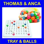 Bingo Balls and Check Tray  1-90 Bingo Balls 22mm Party Bingo Bingo Caller