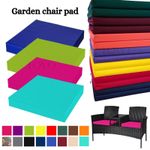 Outdoor Chair Cushion 4cm seat pad waterproof Garden Thick Polyester Zip Cover