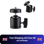 360° Swivel Ball Joint 1/4 "screw Camera Tripod Mounting Bracket for Camera UK