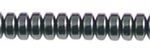 STRAND OF APPROX 200 QUALITY HEMATITE SMALL ABACUS BEADS, 4 X 2 MM, NON MAGNETIC
