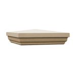 Cast Stone Fluted Regal Pier Caps, 3 Colours, 14 Sizes